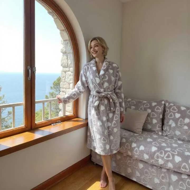 قميص نوم جديد من الفلانيل ,New flannel nightgown