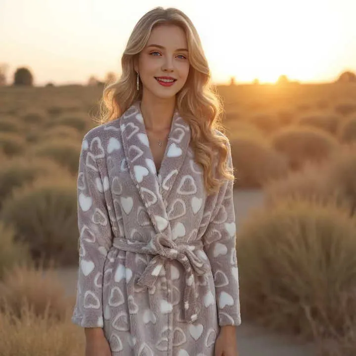 قميص نوم جديد من الفلانيل ,New flannel nightgown