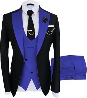 3 Piece Men Suits Slim Fit Wedding Prom Tuxedo Suits for Men Formal Business Suit