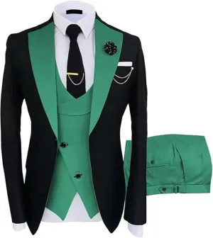 3 Piece Men Suits Slim Fit Wedding Prom Tuxedo Suits for Men Formal Business Suit