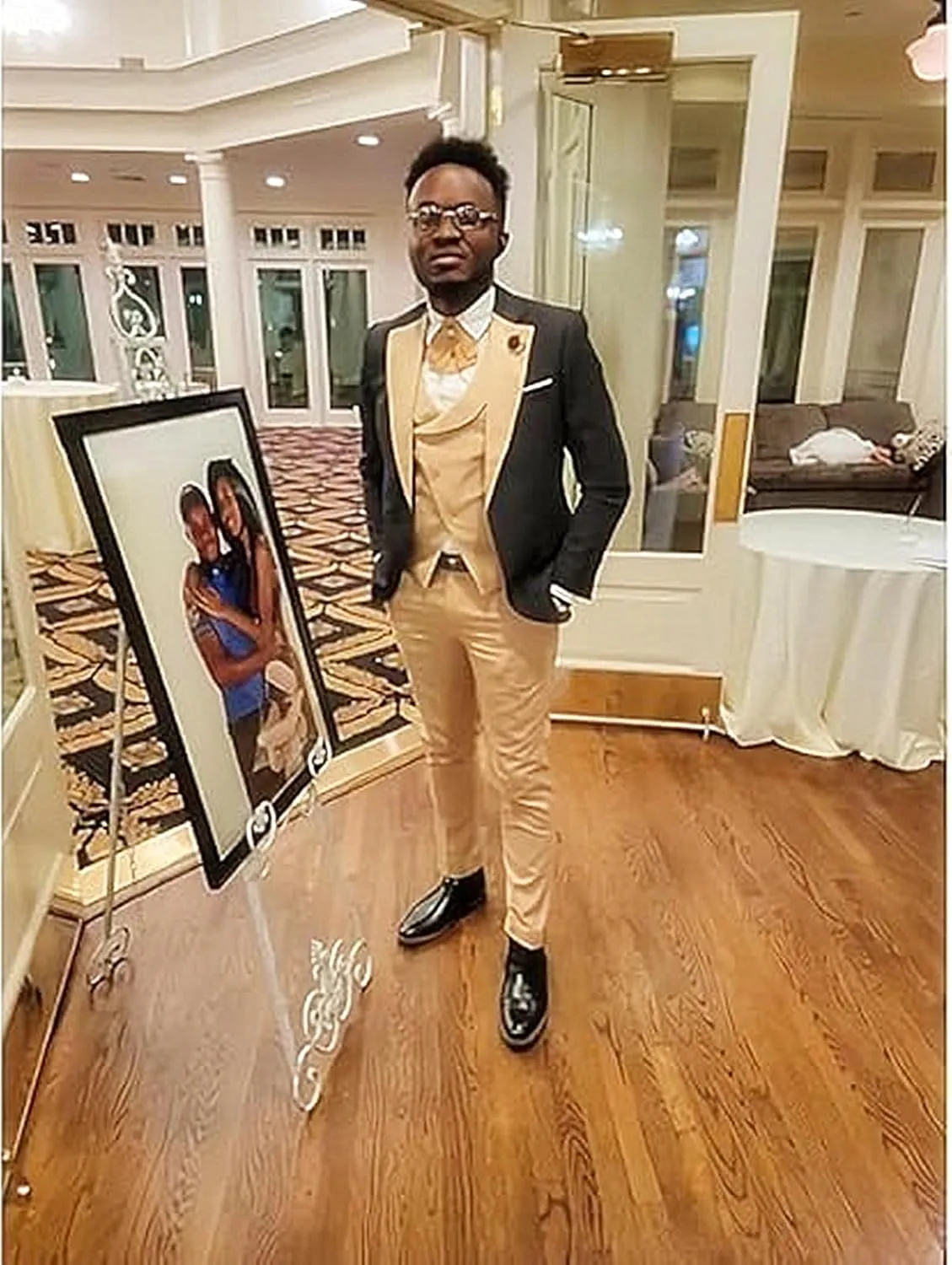 3 Piece Men Suits Slim Fit Wedding Prom Tuxedo Suits for Men Formal Business Suit