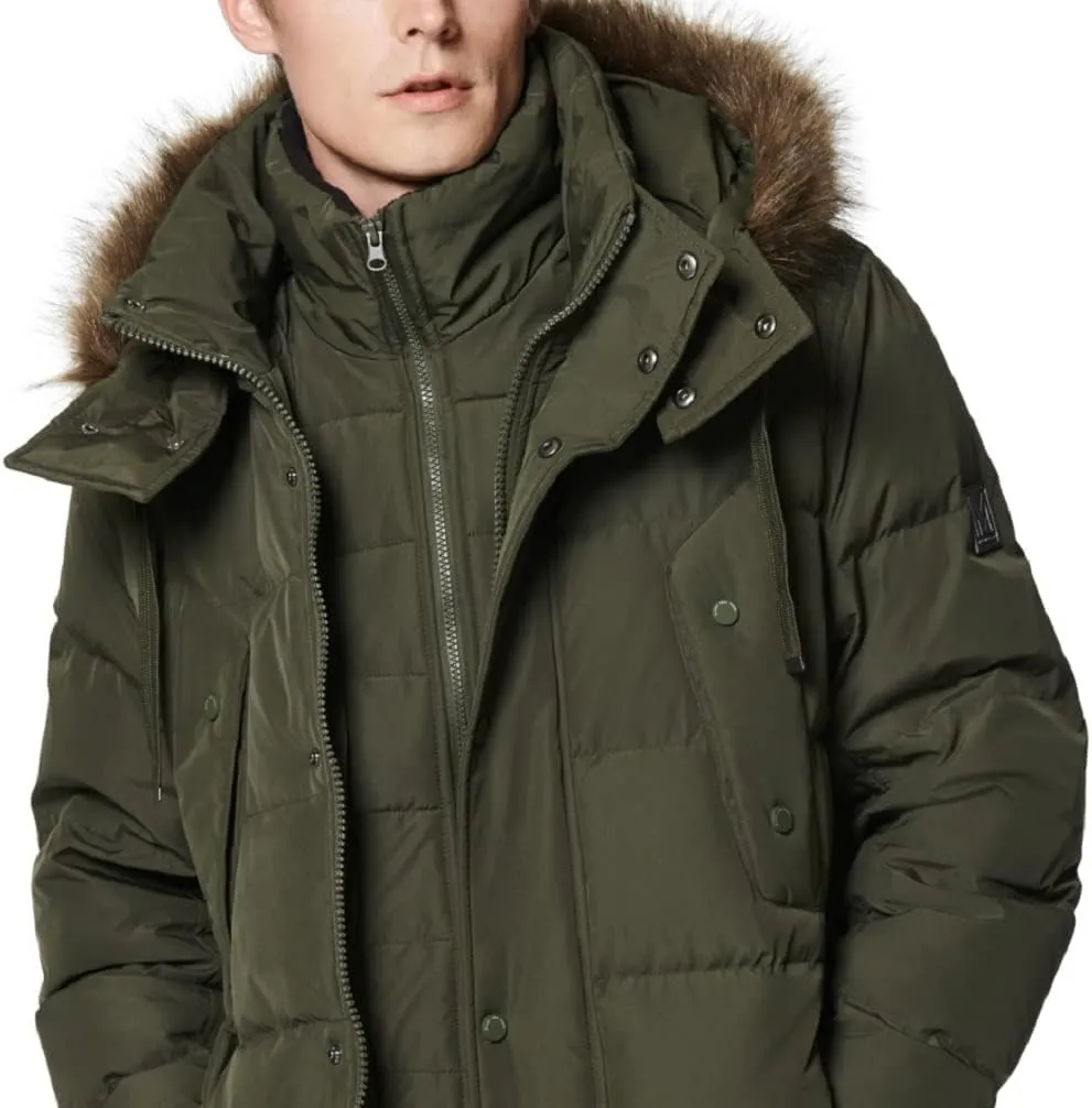 Andrew Marc Men's Mid Length Down Jacket