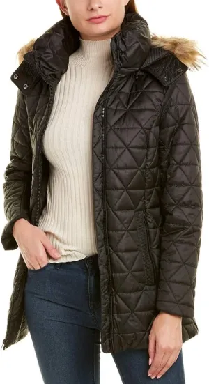 Andrew Marc Women's Cypress Quilted Polyfill Puffer Coat