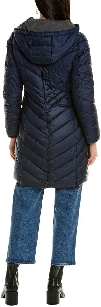 Andrew Marc Women's Odessa Slim Long Synthetic Down Jacket