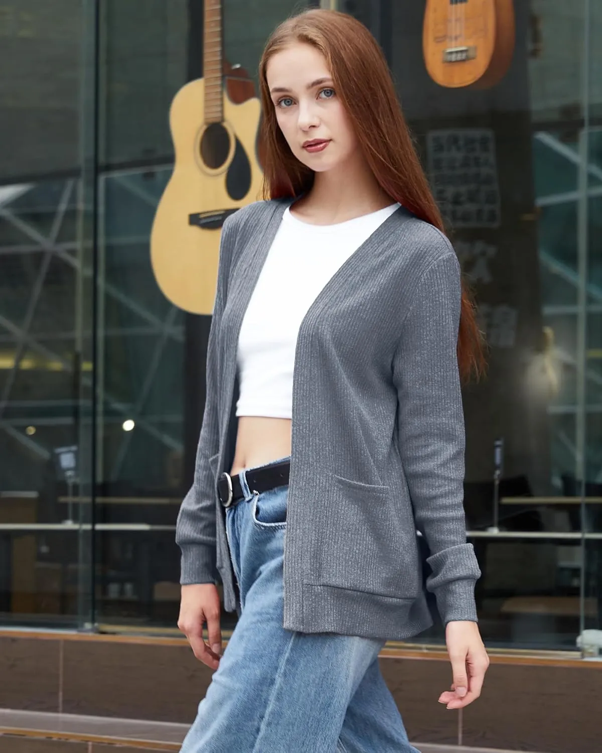 Argstar Women's Cardigan with 4 Pockets (Available in Inner Pocket)