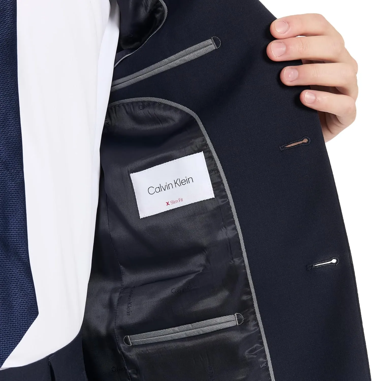 Calvin Klein Men's Slim Fit Suit Separates (Jacket and Pants Sold Separately).