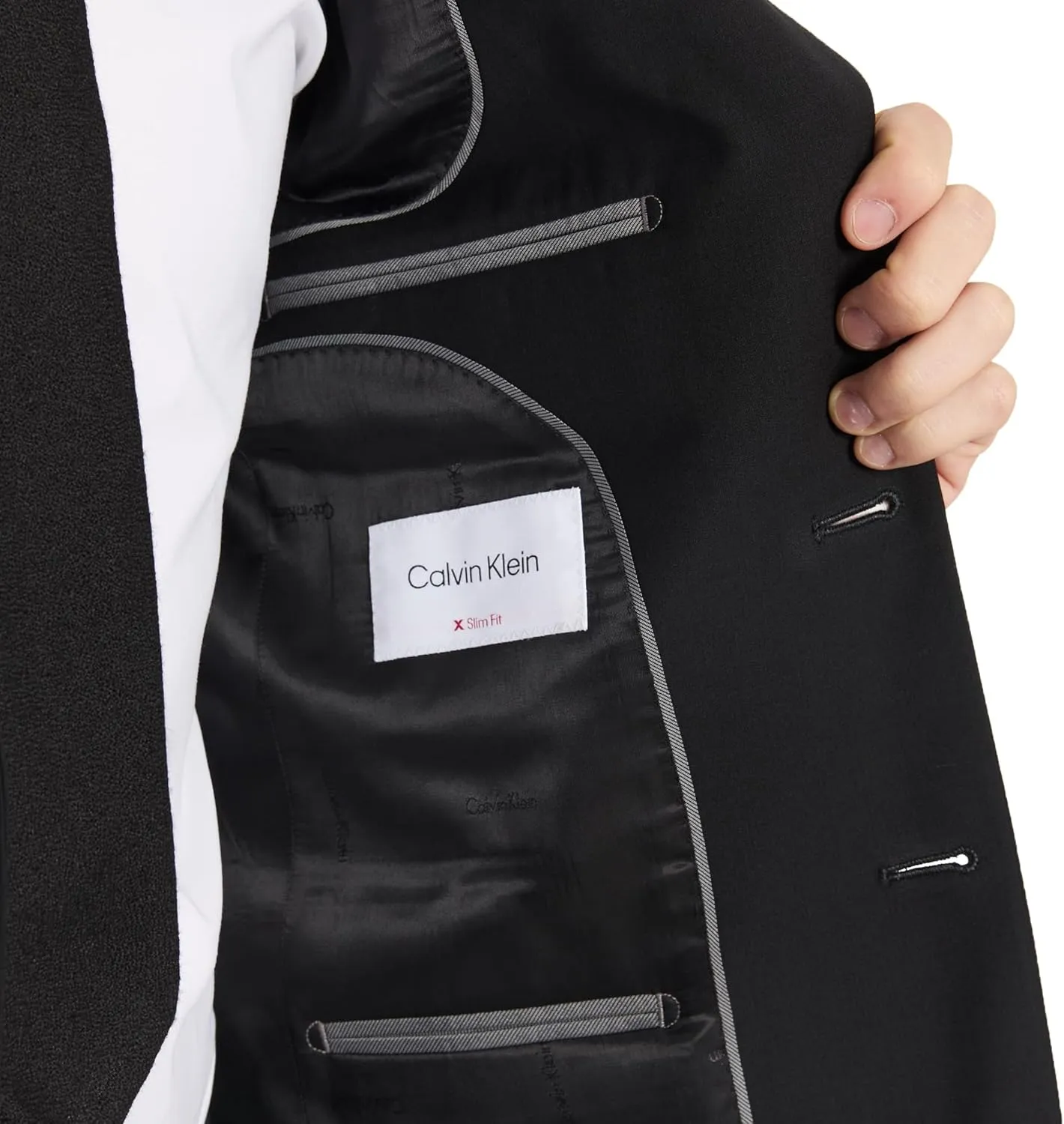 Calvin Klein Men's Slim Fit Suit Separates (Jacket and Pants Sold Separately).