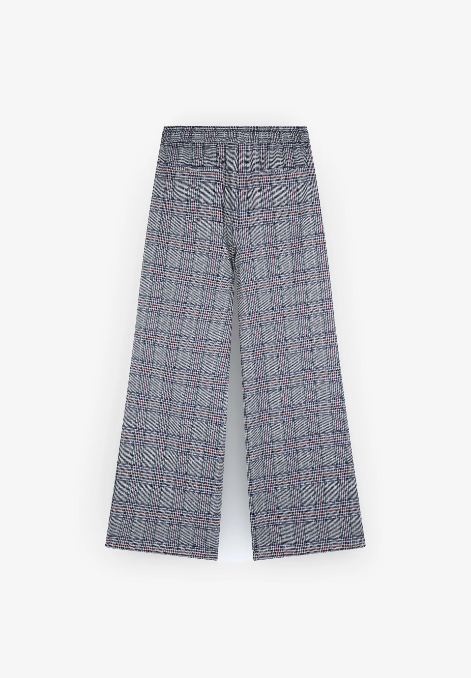 CHECK PALAZZO TROUSERS