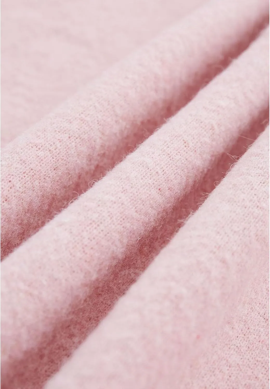 CHICWISH Women's Oatmeal/Grey/Black/Pink Self-Tie Bowknot Faux Fur Poncho