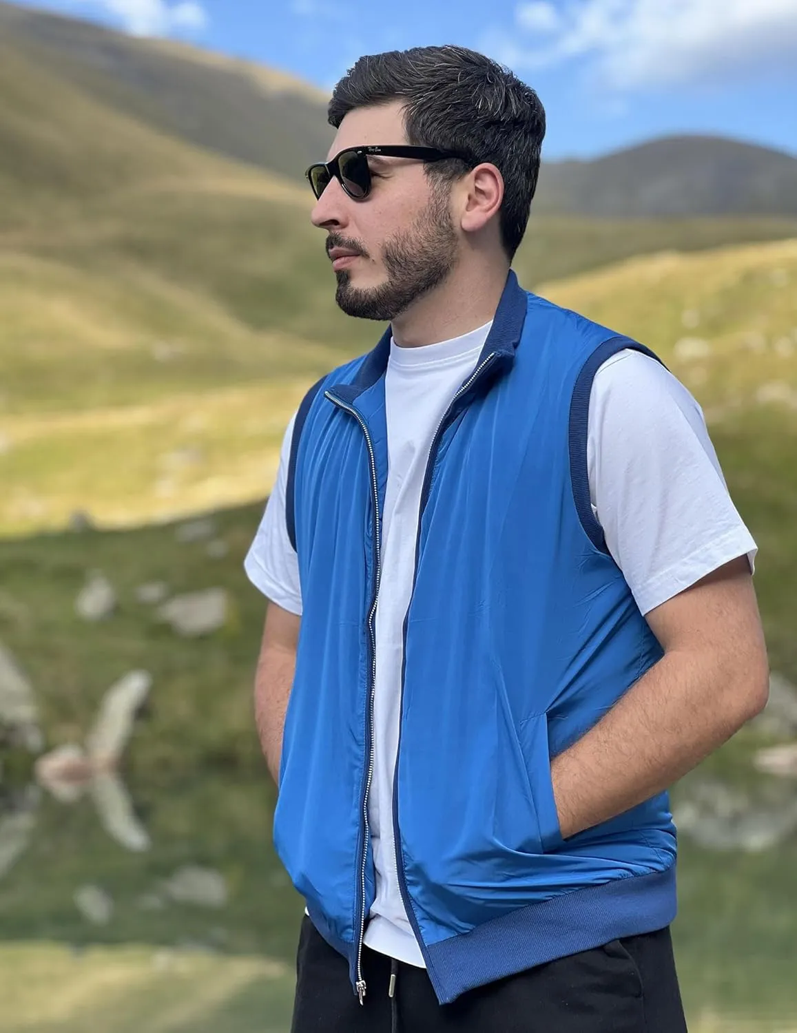 COOFANDY Men's Casual Outerwear Vests Padded Sleeveless Jacket Winter Outdoor Warm with Pockets