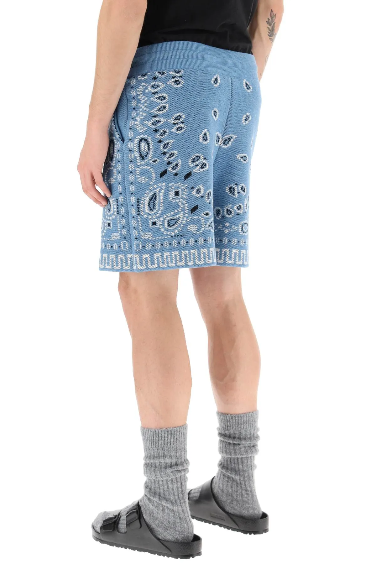 cotton bandana bermuda shorts