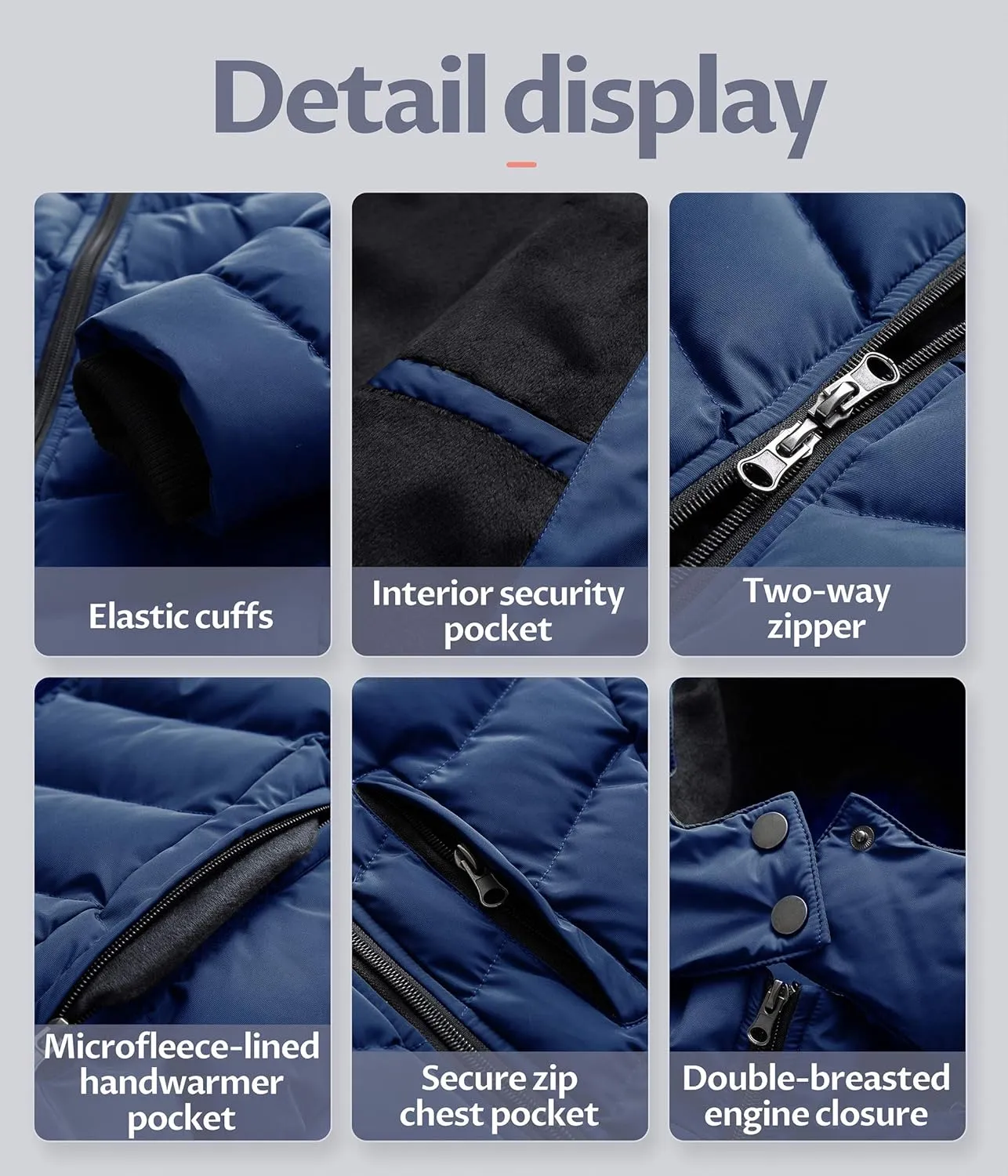 CREATMO US Women's Winter Hooded Coat Waterproof Warm Long Puffer Jacket Parka