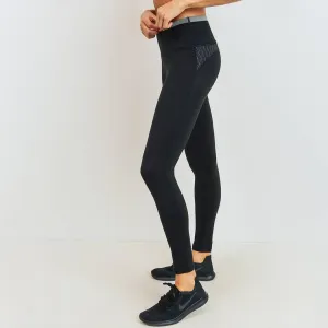 Diamond Jacquard Block Highwaist Leggings