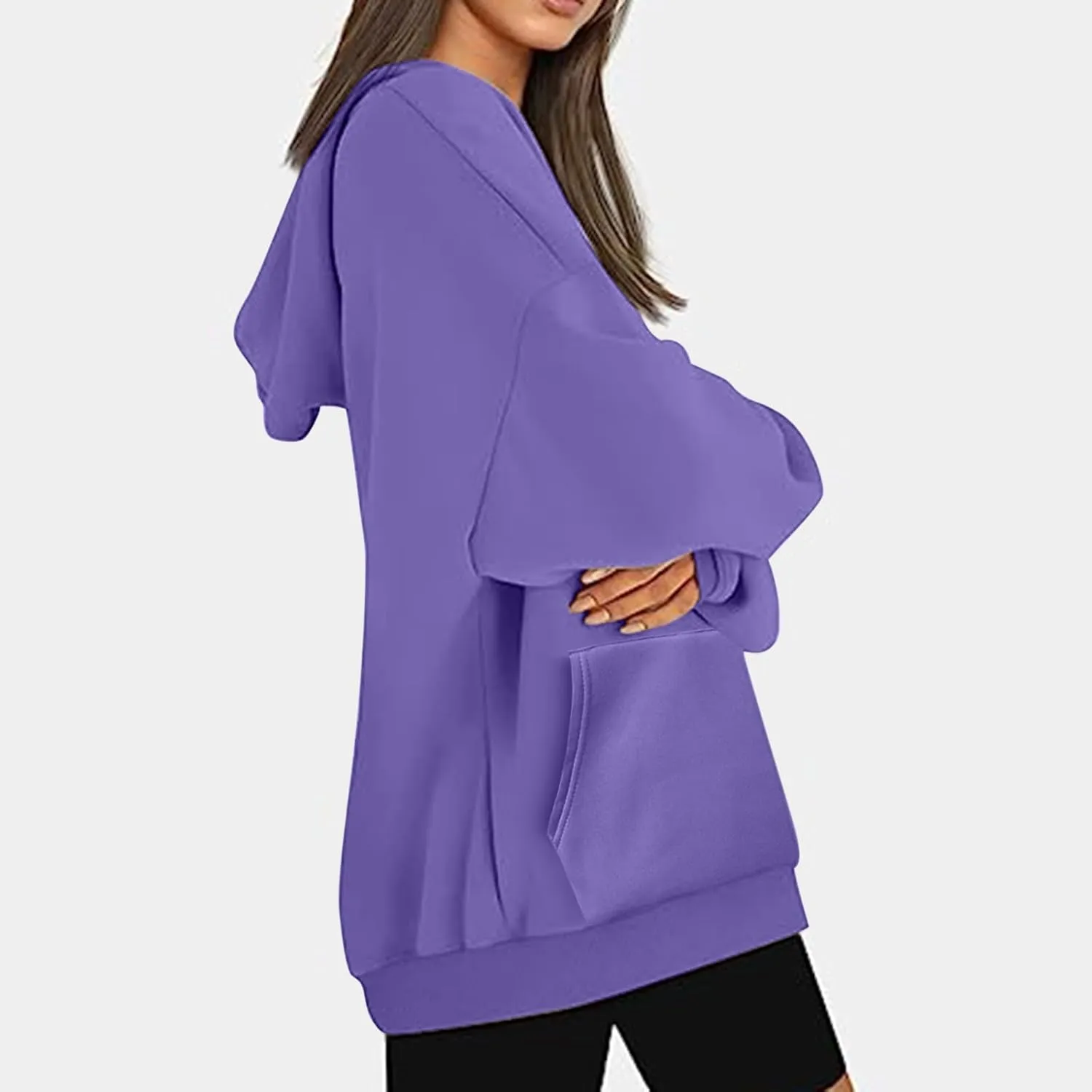 Drawstring Hoodies For Women Fall 2023 Trendy Teen Girls Long Sleeve Oversized Hooded Sweatshirt Pullover y2k Clothes