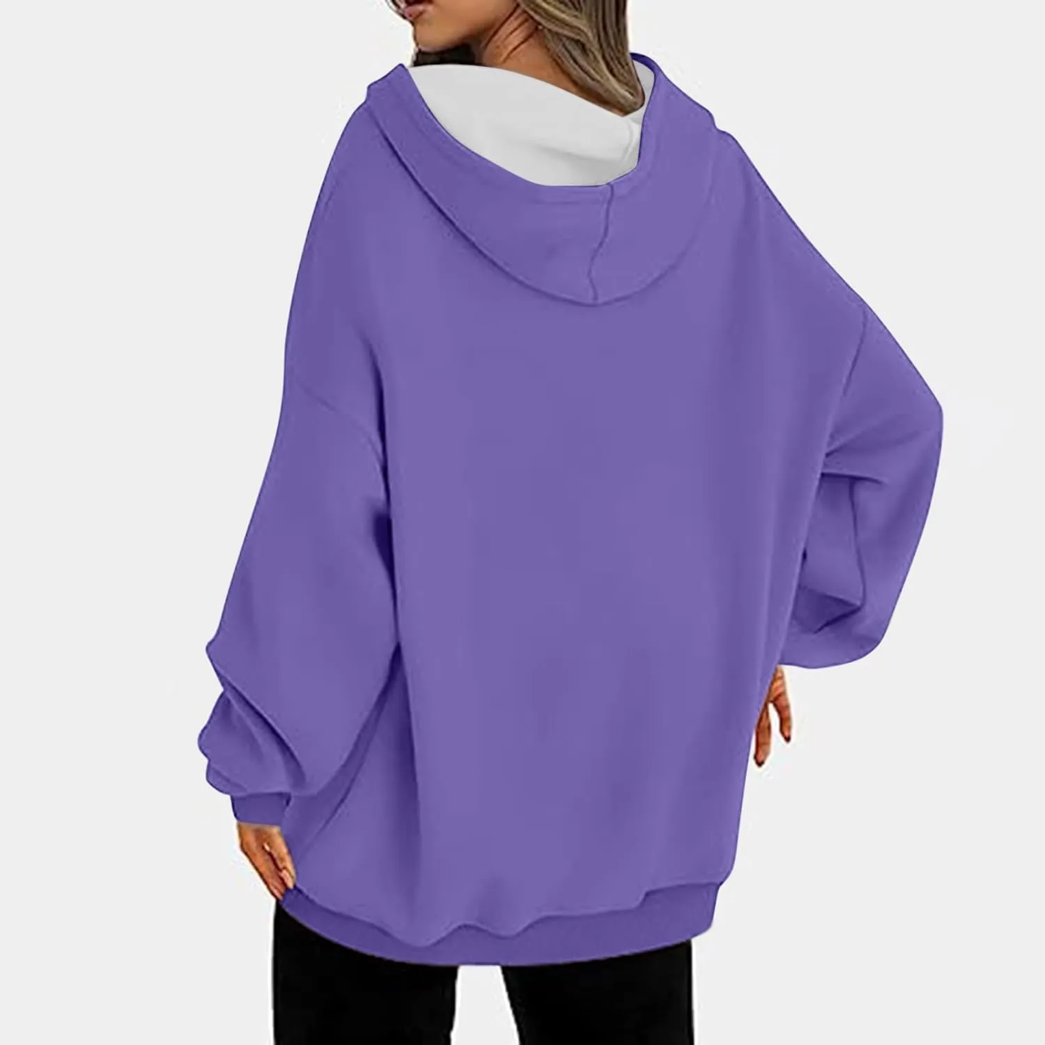 Drawstring Hoodies For Women Fall 2023 Trendy Teen Girls Long Sleeve Oversized Hooded Sweatshirt Pullover y2k Clothes