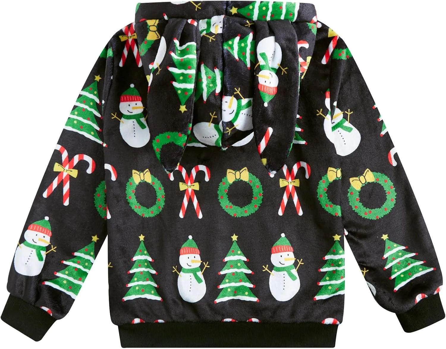 Goodstoworld Girls Fuzzy Fleece Bunny Ear Hoodies Casual Pullover Winter Warm Sweatshirt with Pockets