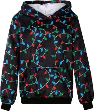 Goodstoworld Girls Fuzzy Fleece Bunny Ear Hoodies Casual Pullover Winter Warm Sweatshirt with Pockets