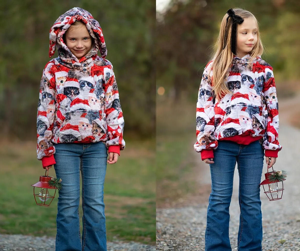 Goodstoworld Girls Fuzzy Fleece Bunny Ear Hoodies Casual Pullover Winter Warm Sweatshirt with Pockets