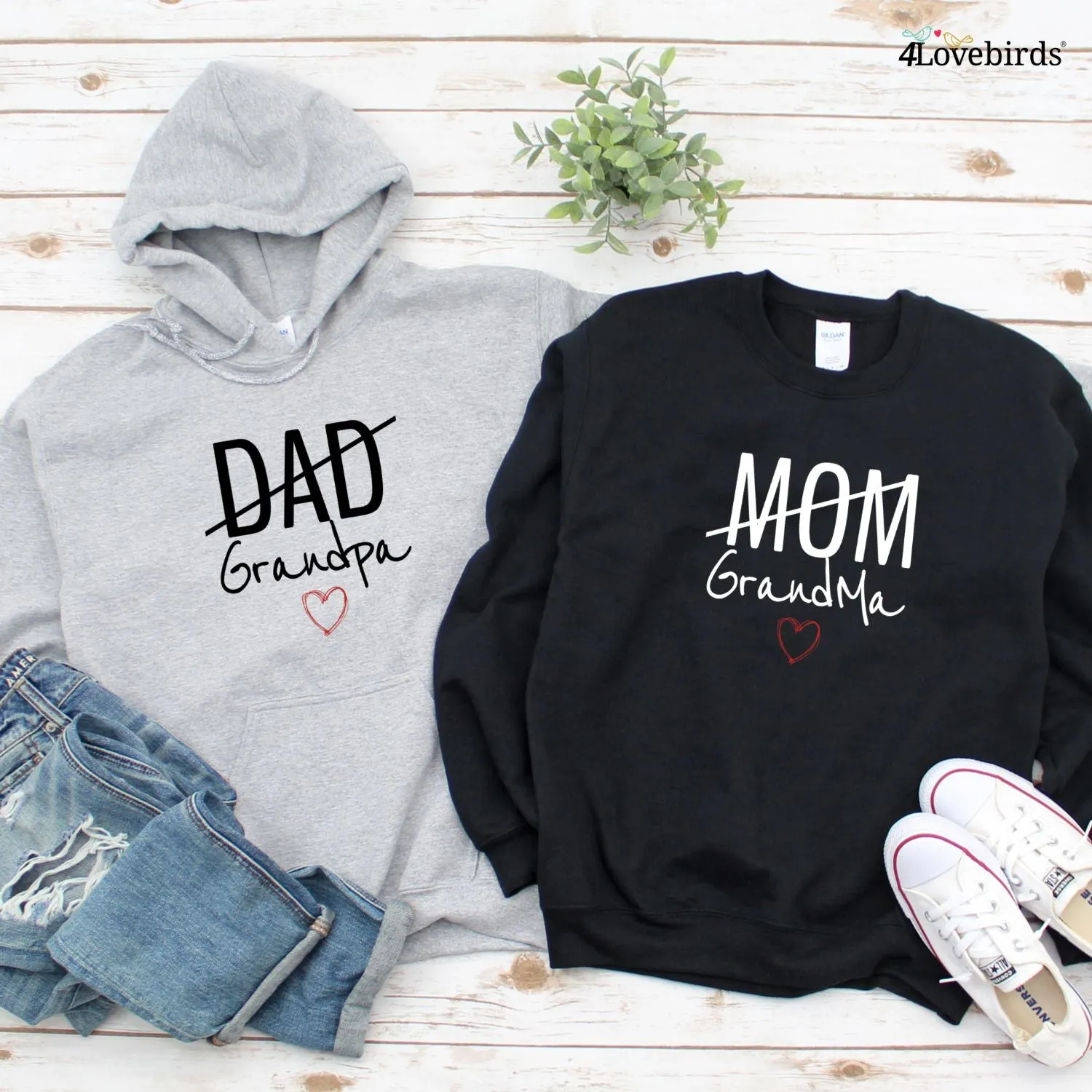 Grandma & Grandpa Bestfriends Matching Set - Ideal Wedding Gift & Decor