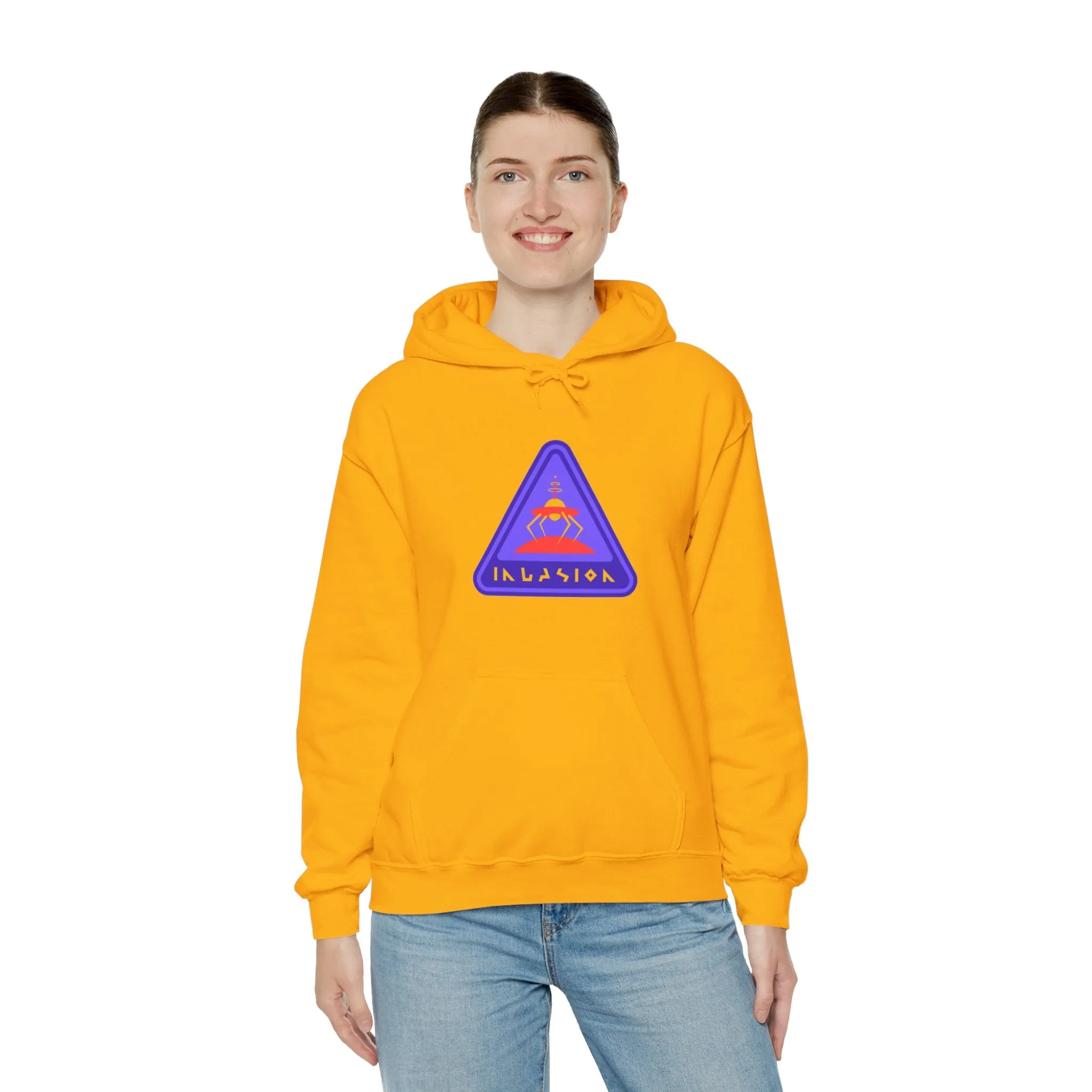 Invasioon Sign Retro Sci-Fi Hoodie