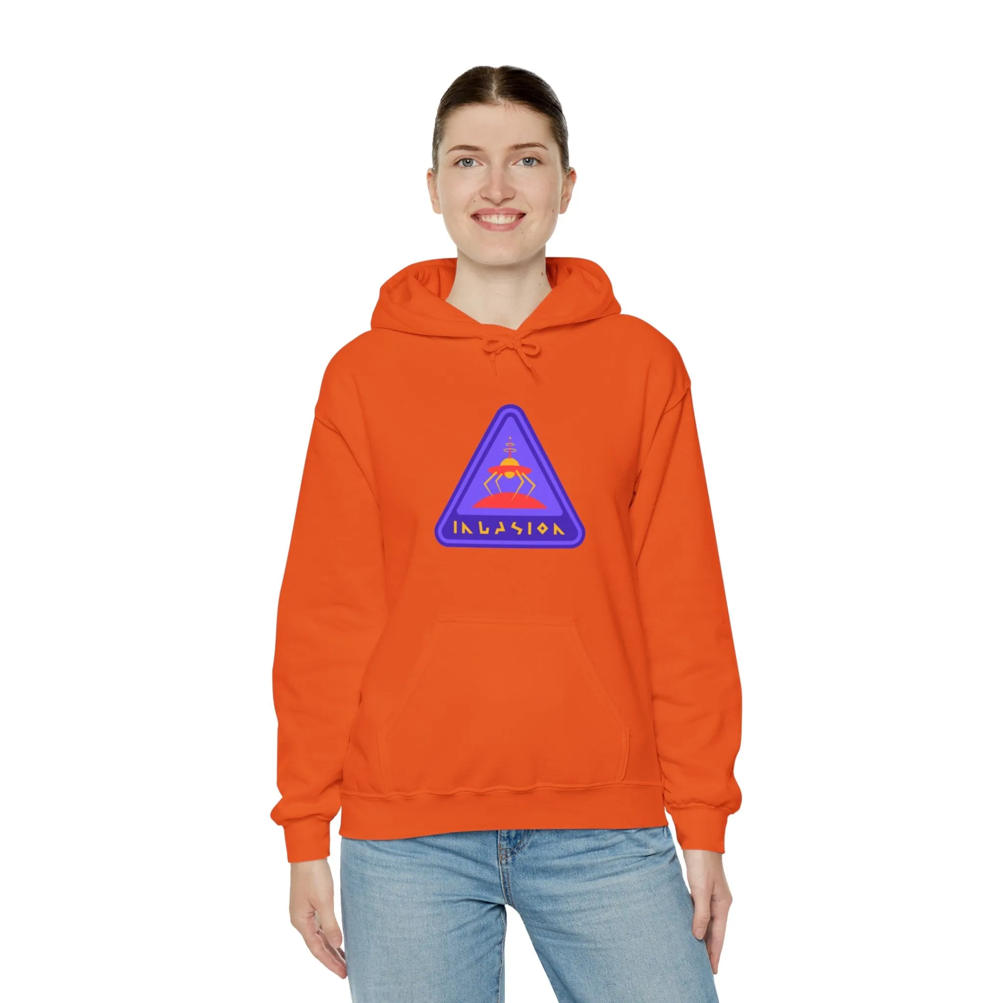 Invasioon Sign Retro Sci-Fi Hoodie