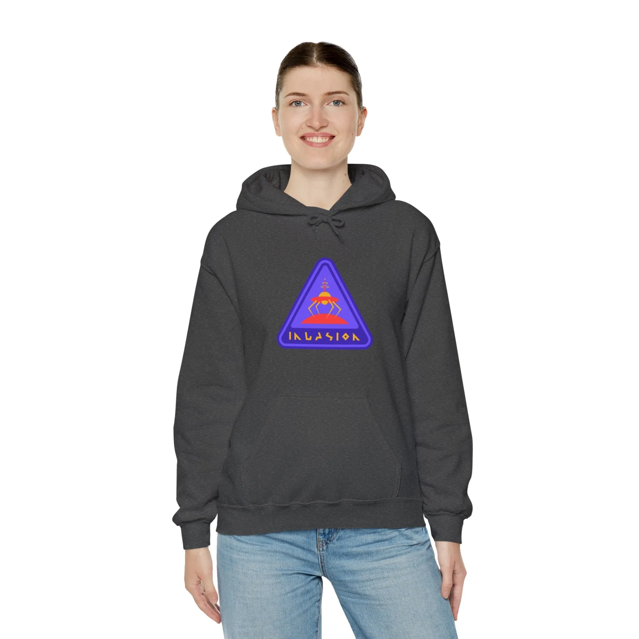 Invasioon Sign Retro Sci-Fi Hoodie