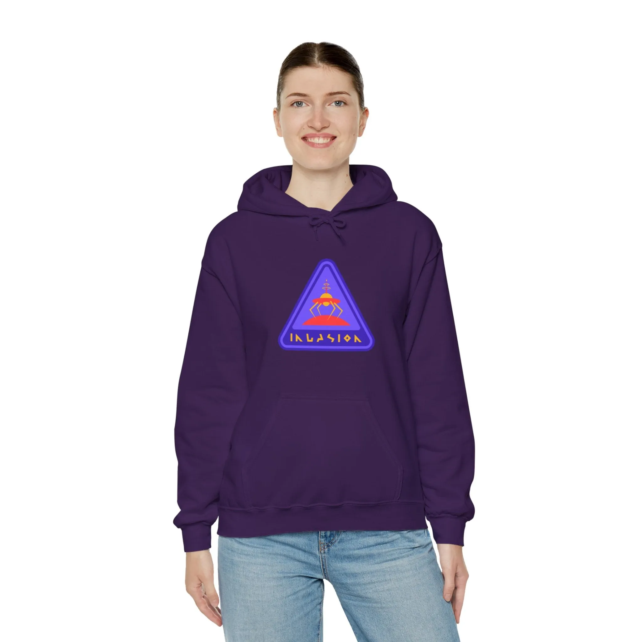 Invasioon Sign Retro Sci-Fi Hoodie