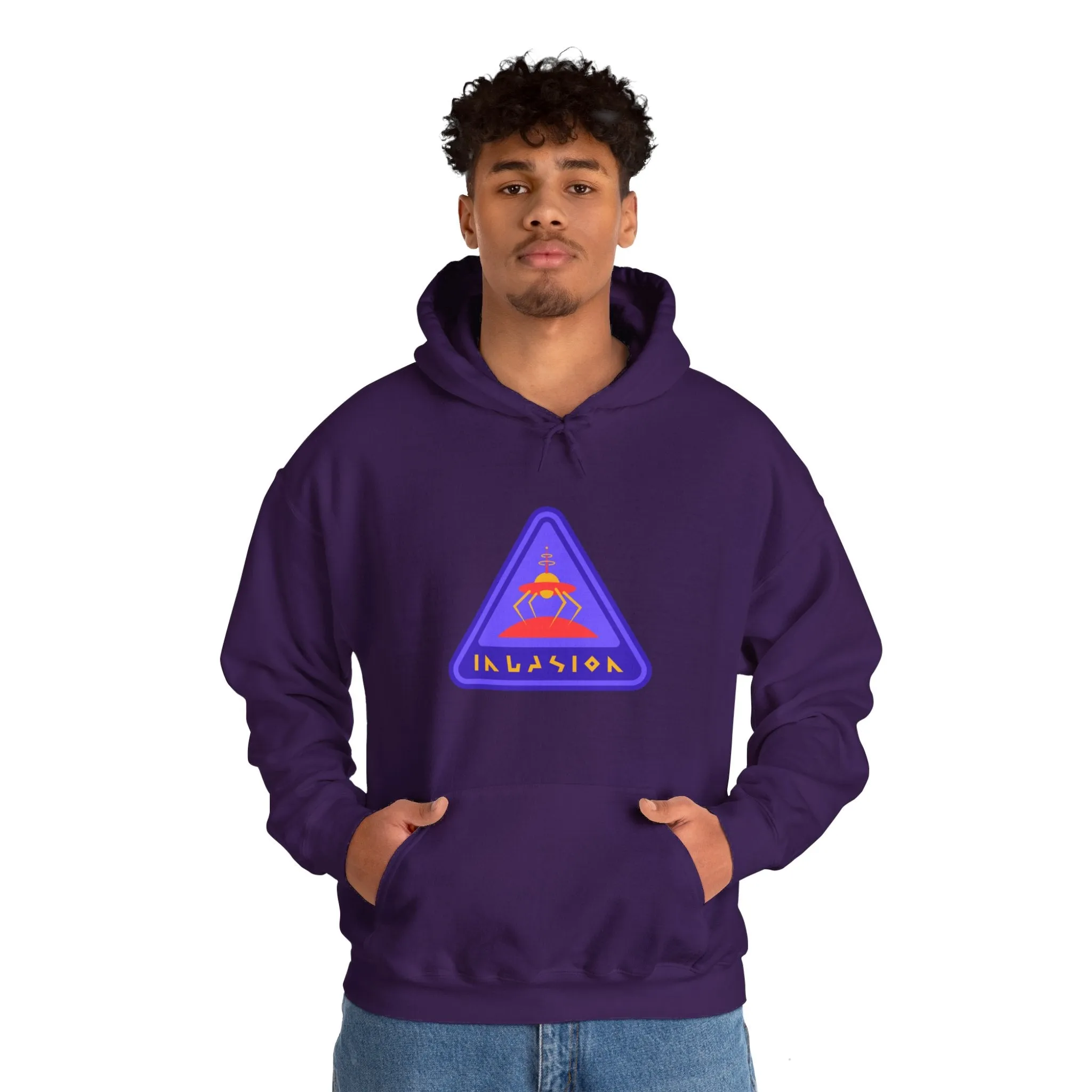 Invasioon Sign Retro Sci-Fi Hoodie