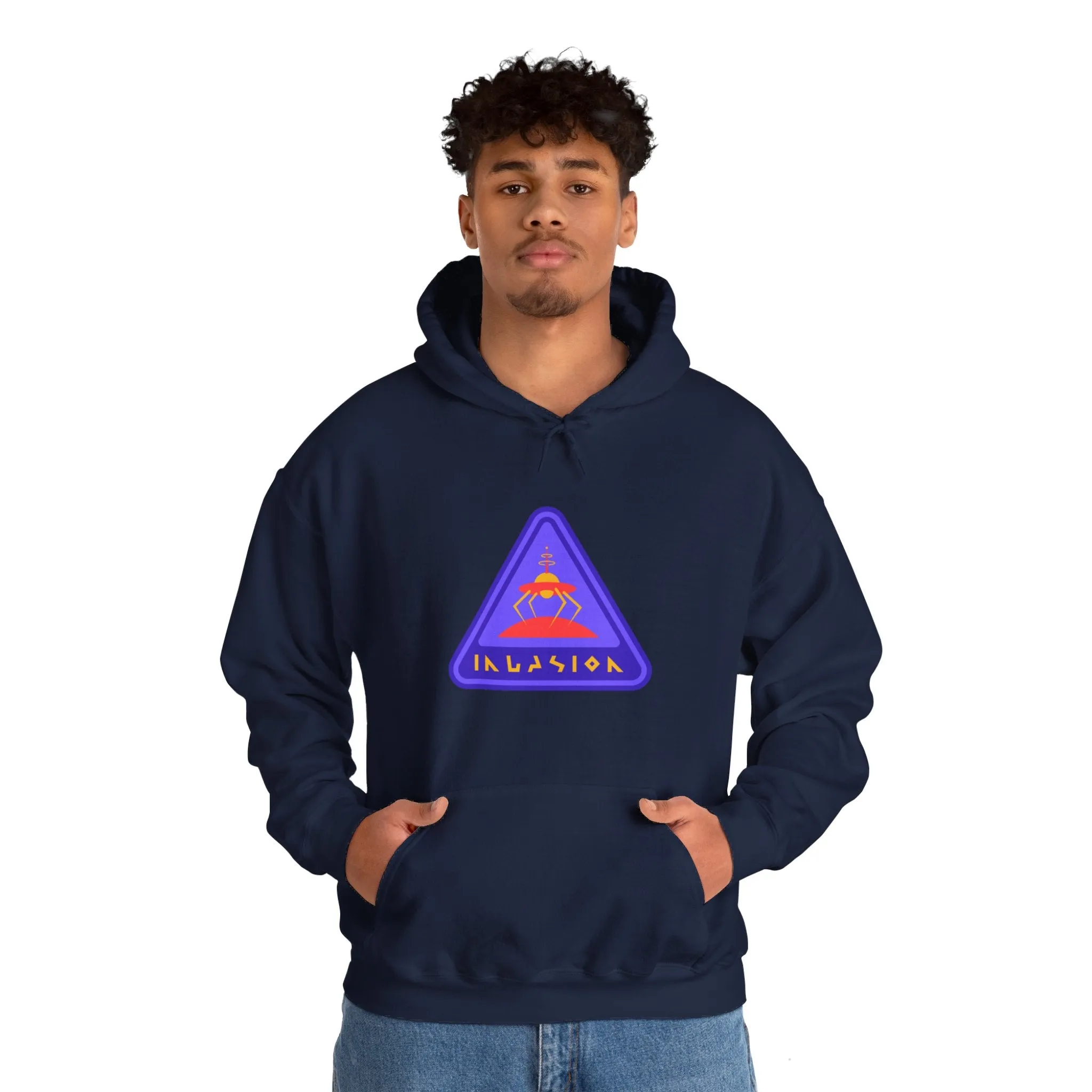 Invasioon Sign Retro Sci-Fi Hoodie