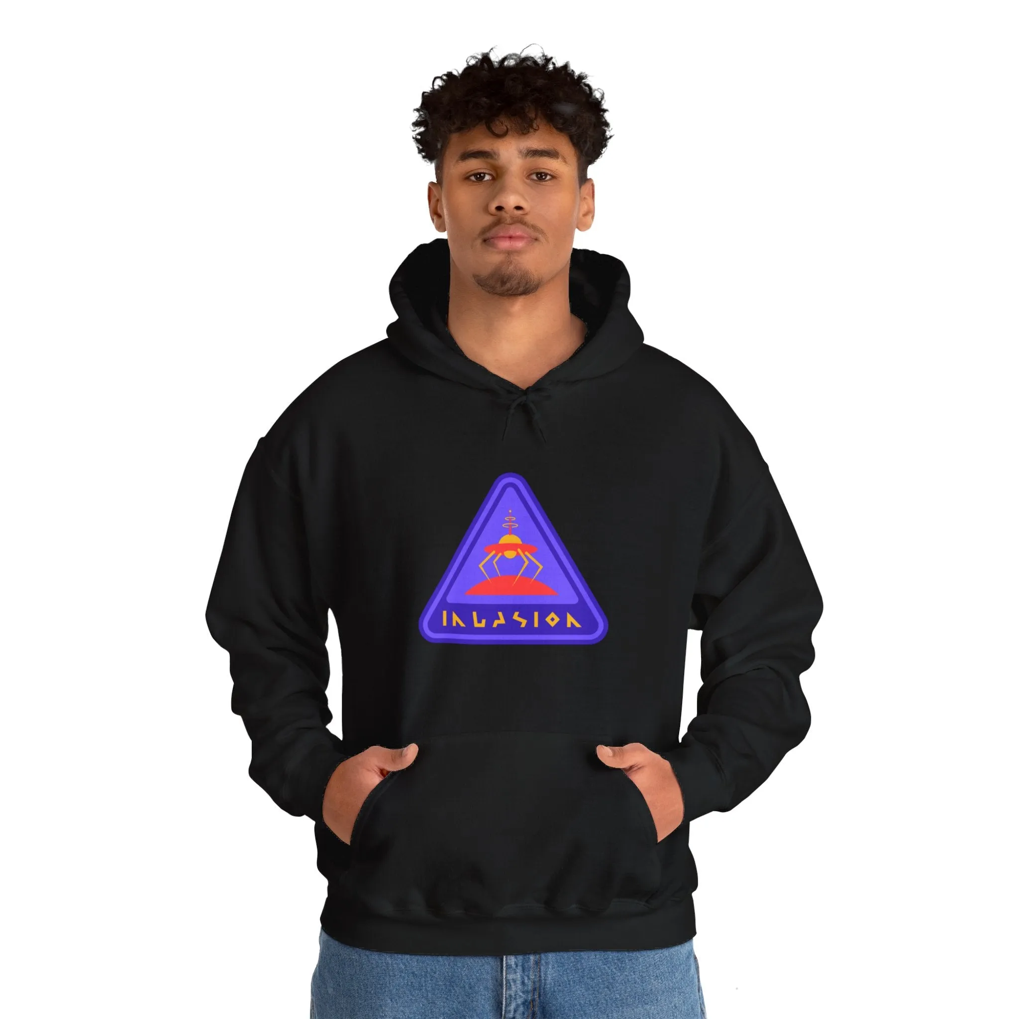 Invasioon Sign Retro Sci-Fi Hoodie
