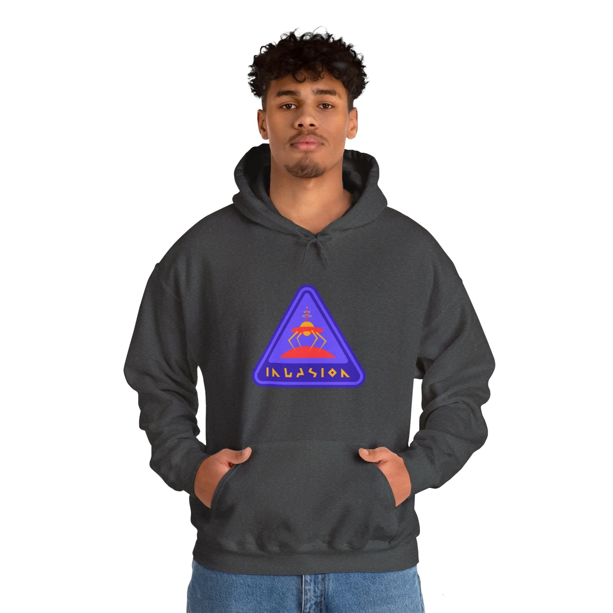 Invasioon Sign Retro Sci-Fi Hoodie
