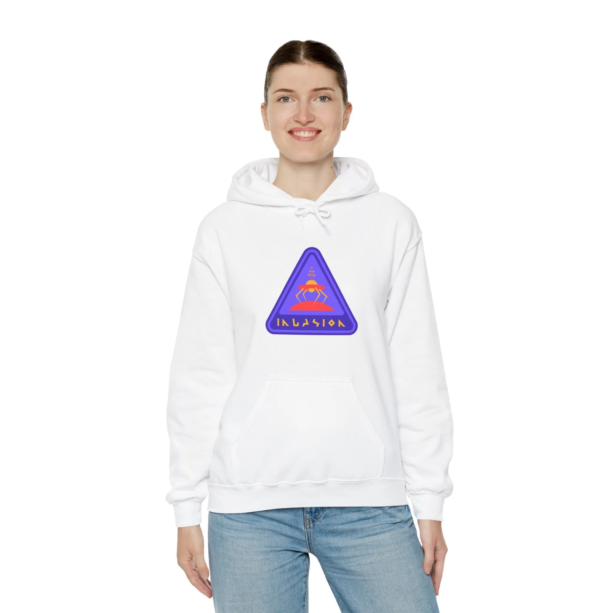 Invasioon Sign Retro Sci-Fi Hoodie