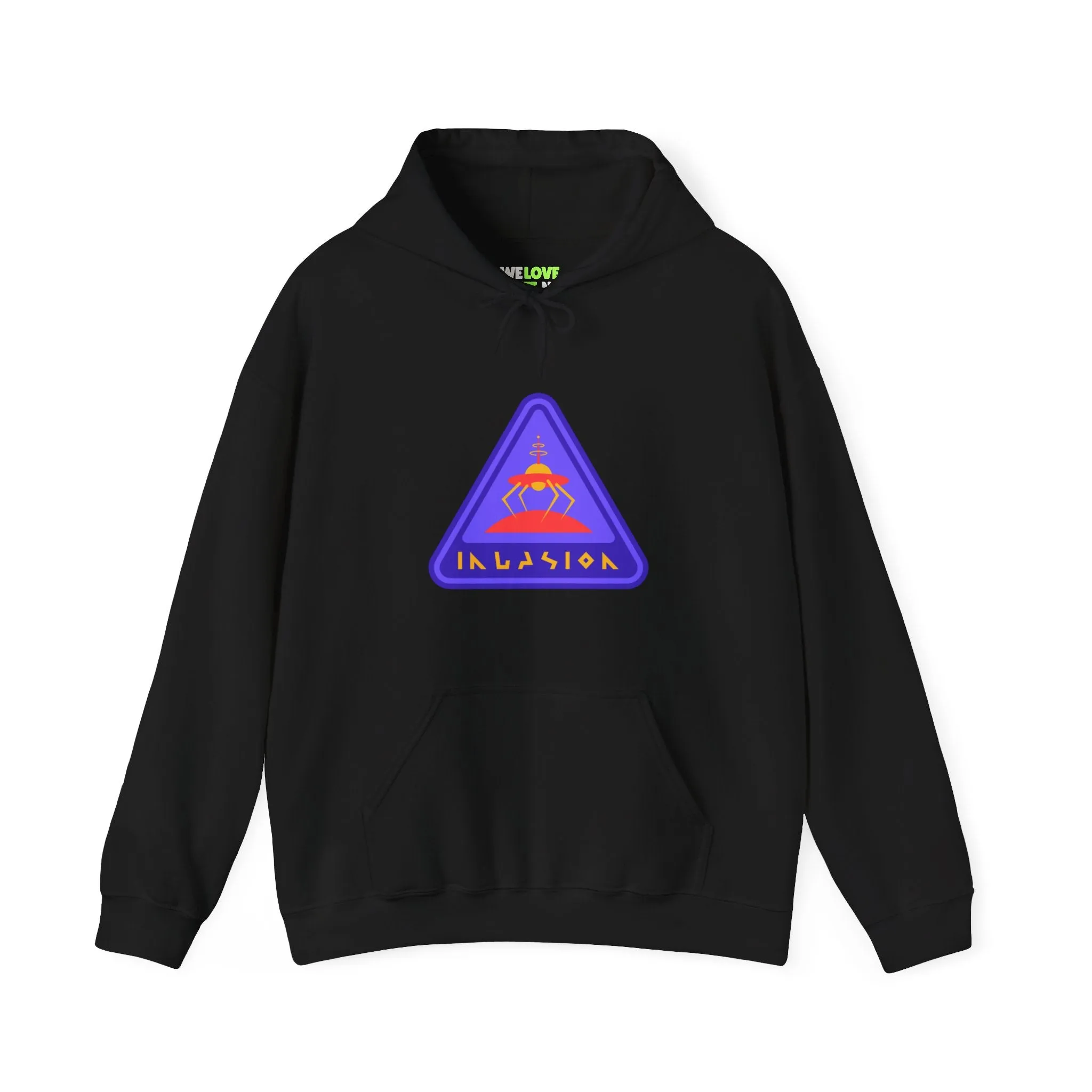 Invasioon Sign Retro Sci-Fi Hoodie