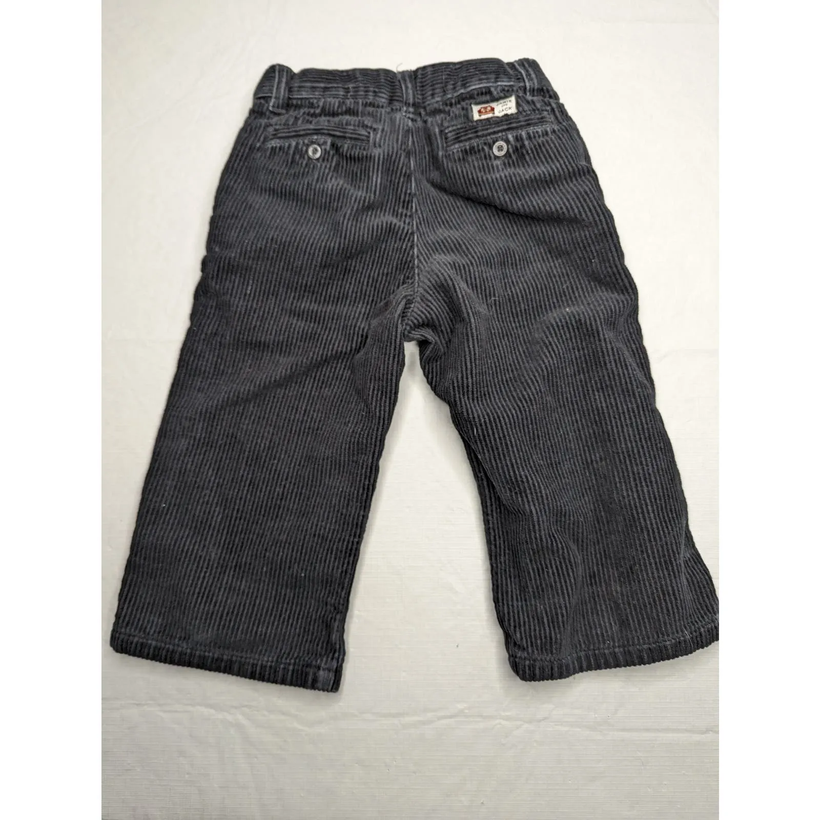 Janie & Jack Toddler Boys Sz 18-24M Black Corduroy Dress Pants