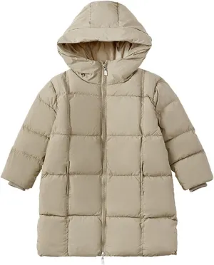 Kids Toddler Baby Girls Boys Winter Warm Thick Solid Cotton Long Sleeve Padded Jacket Coat Warm Jacket Kids