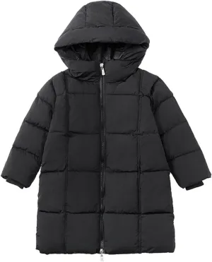 Kids Toddler Baby Girls Boys Winter Warm Thick Solid Cotton Long Sleeve Padded Jacket Coat Warm Jacket Kids