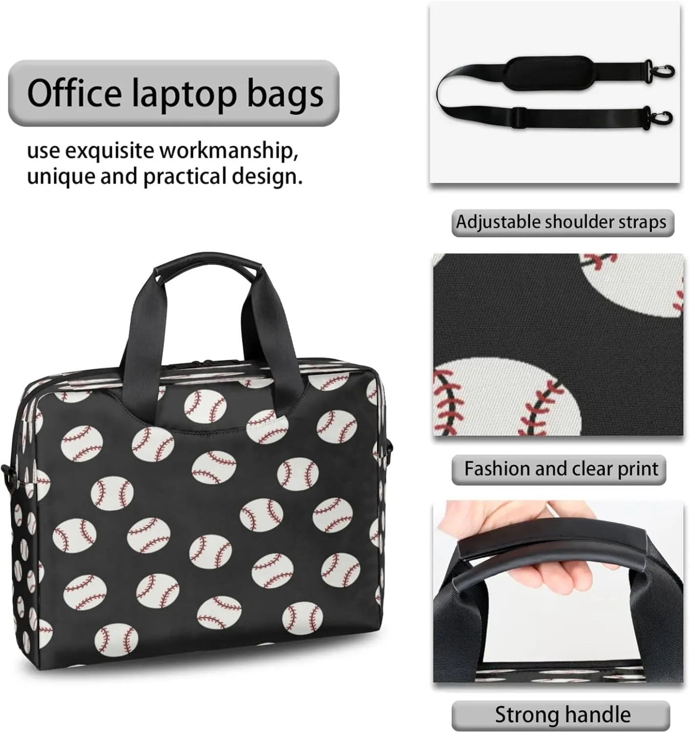 Laptop Carrying Case, Laptop and Tablet, Sleek Design, Water-Repellent Fabric, Business Casual, Casual Toploader