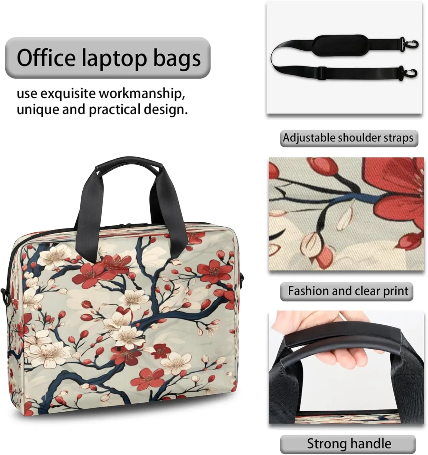 Laptop Carrying Case, Laptop and Tablet, Sleek Design, Water-Repellent Fabric, Business Casual, Casual Toploader