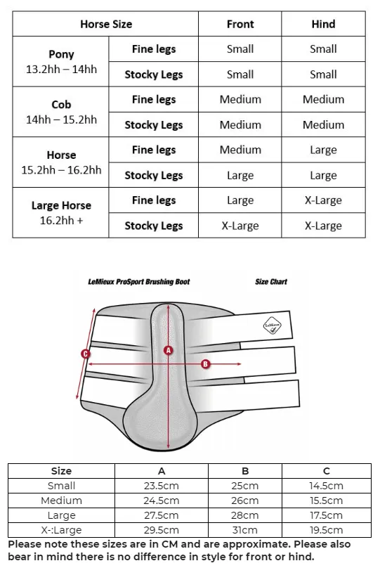 LeMieux Fleece Lined Brushing Boots - White - XL
