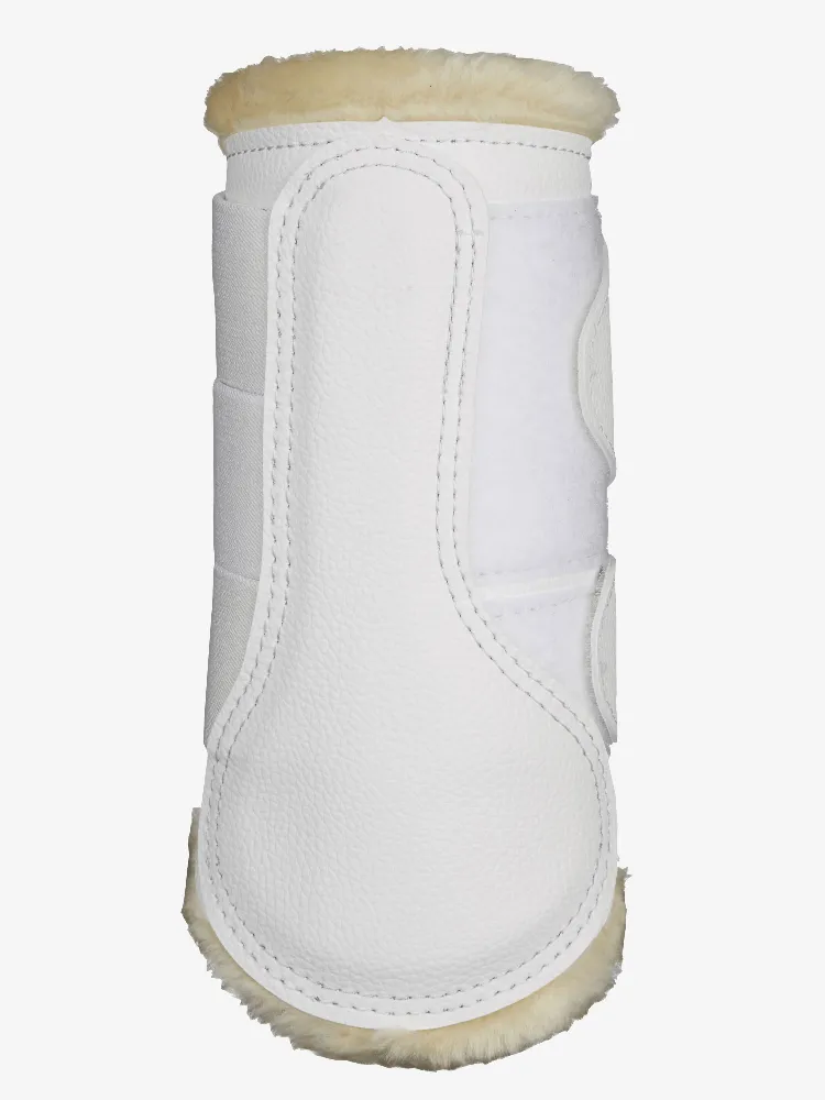 LeMieux Fleece Lined Brushing Boots - White - XL