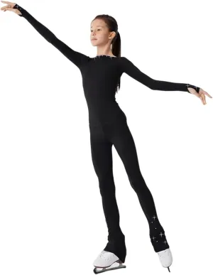 LIUHUO Figure Skating Suit Pants Jackets Girls Women Comfortable Training Wear Black