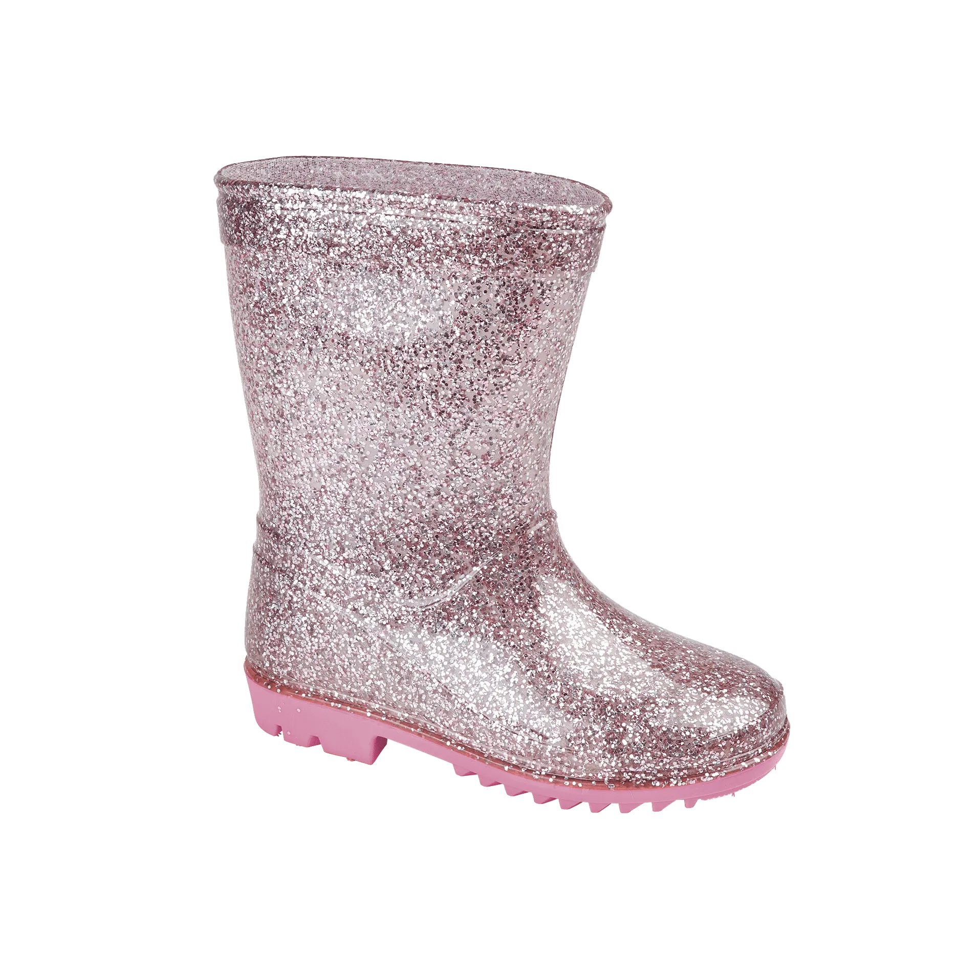 LJ & R Girls Glitter Gem Wellington Pink