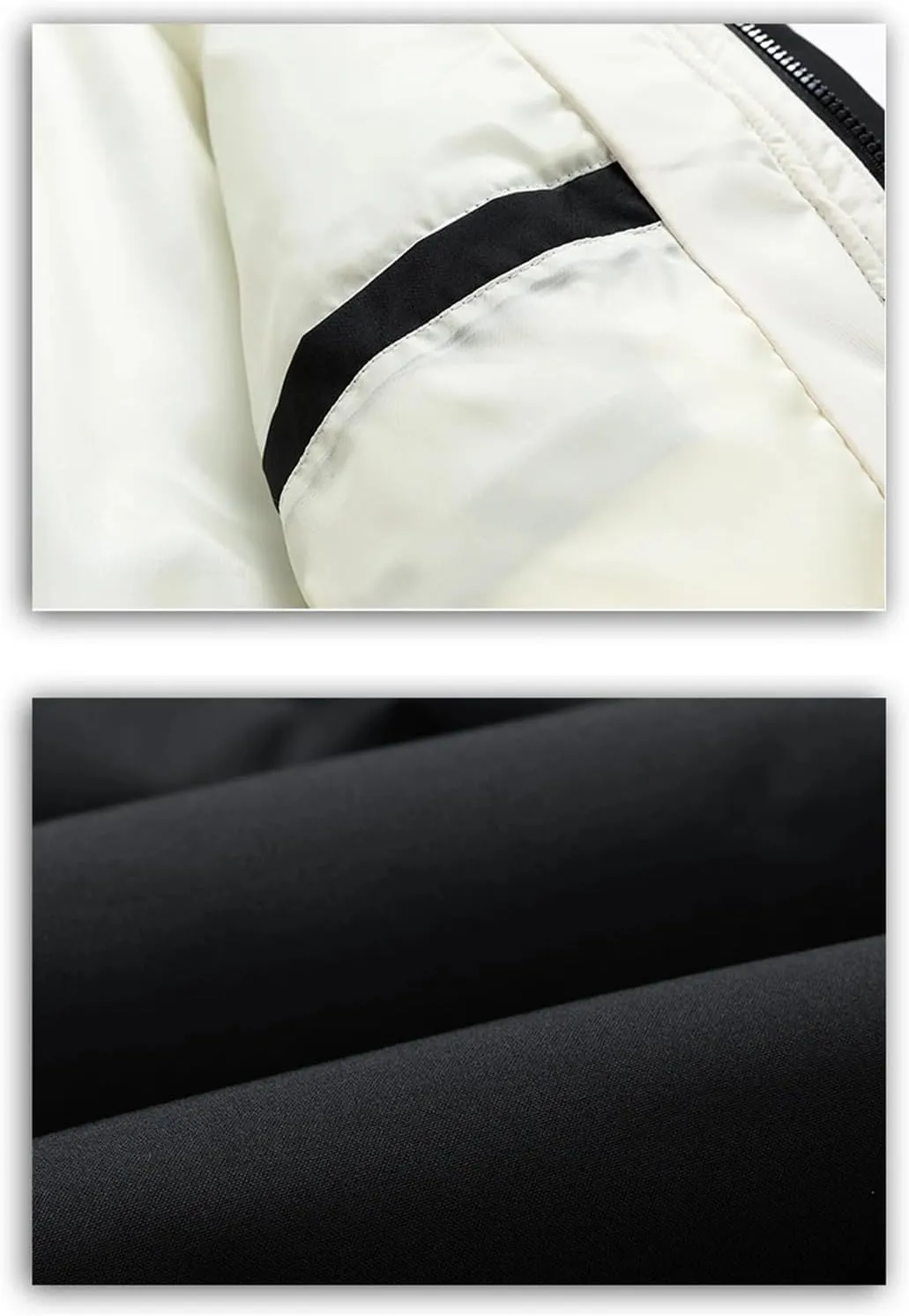 Men Hooded Stand Collar Cotton-Padded Thick Warm Casual Patchwork Long Sleeve Parka Coat