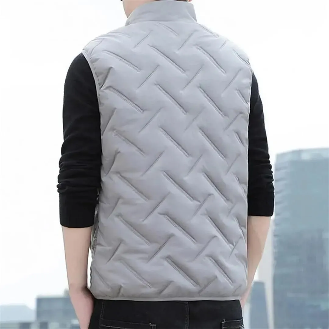 Men Vest Jackets Thick Vests Man Sleeveless Coats Warm Cotton-Padded Veste