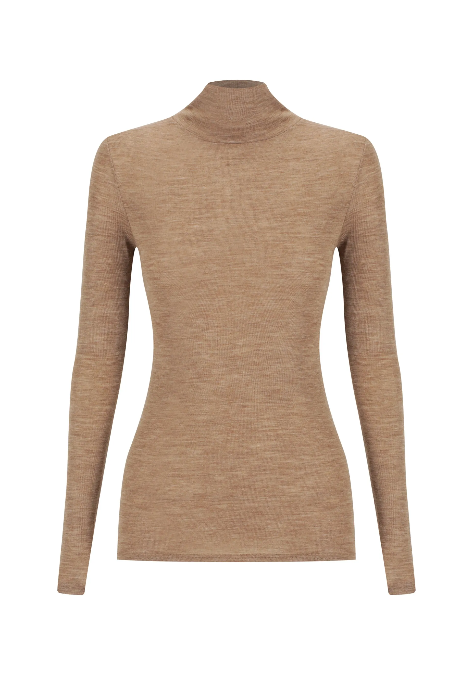 Morri Merino High Neck_Coffee
