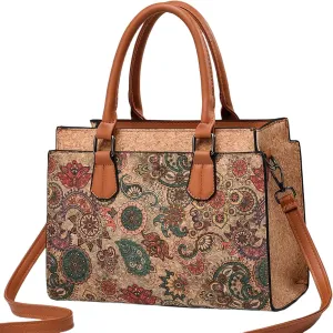 Natural cork Large capacity shoulder bag handbag crossbody
