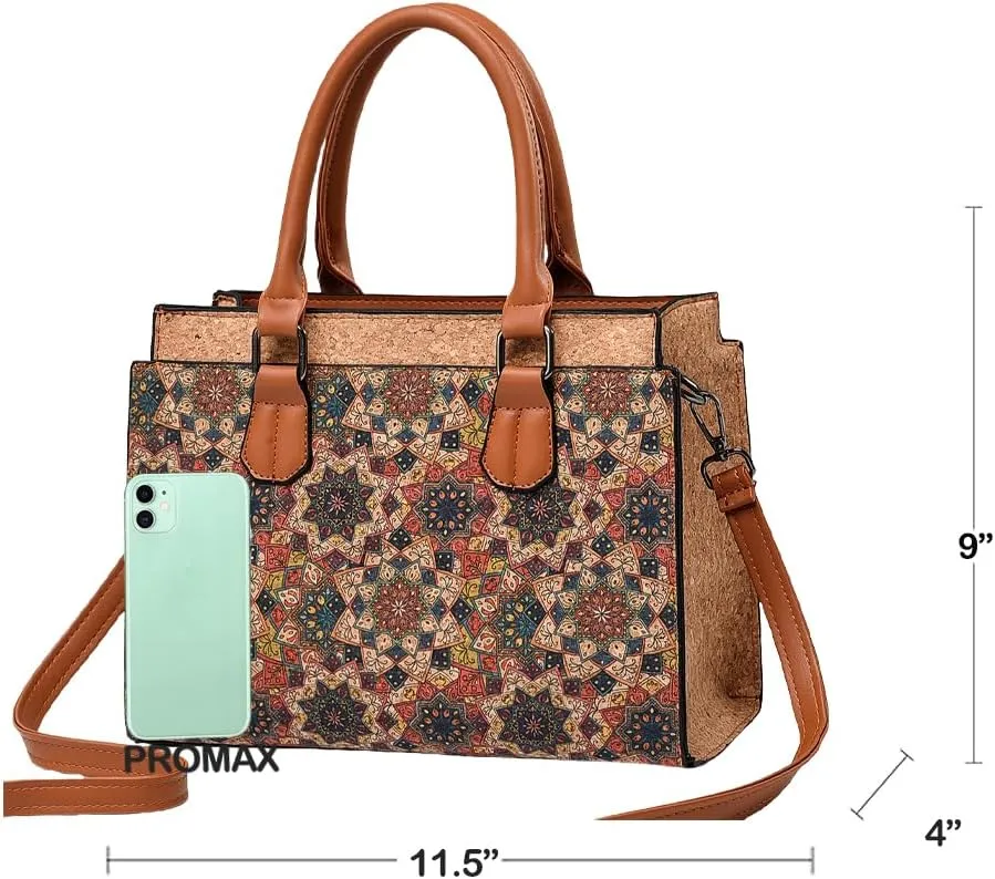 Natural cork Large capacity shoulder bag handbag crossbody