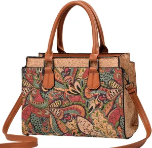 Natural cork Large capacity shoulder bag handbag crossbody