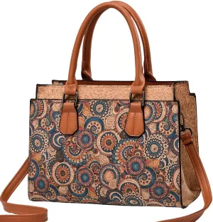 Natural cork Large capacity shoulder bag handbag crossbody