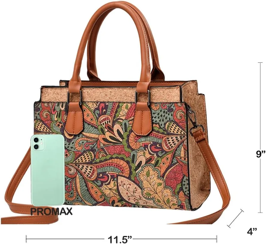 Natural cork Large capacity shoulder bag handbag crossbody
